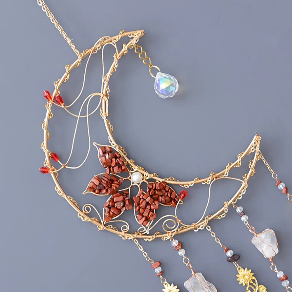 Tree Of Life Agate Moon Dream Catcher