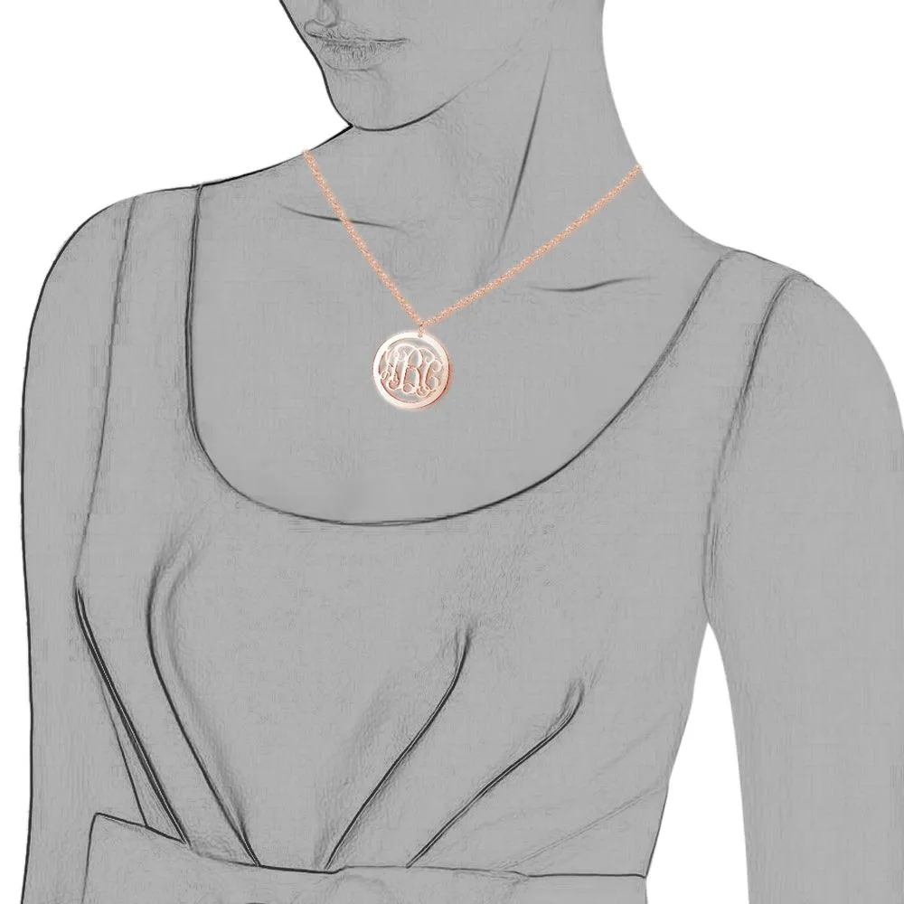 Trendy Personalized 925 Sterling Silver Monogram Necklace Unique Names DIY Best Friend Gift With Box