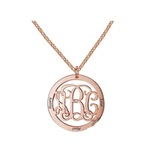 Trendy Personalized 925 Sterling Silver Monogram Necklace Unique Names DIY Best Friend Gift With Box