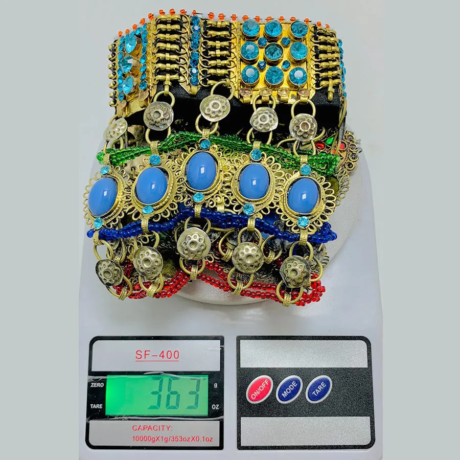 Tribal Oversized Necklace With Dangling Pendants