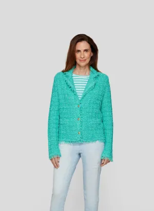 Tweed Blazer - Emerald