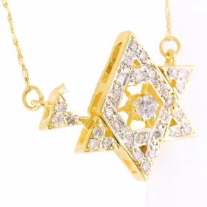 Unique Star Of Diamond Star ,Chain Included