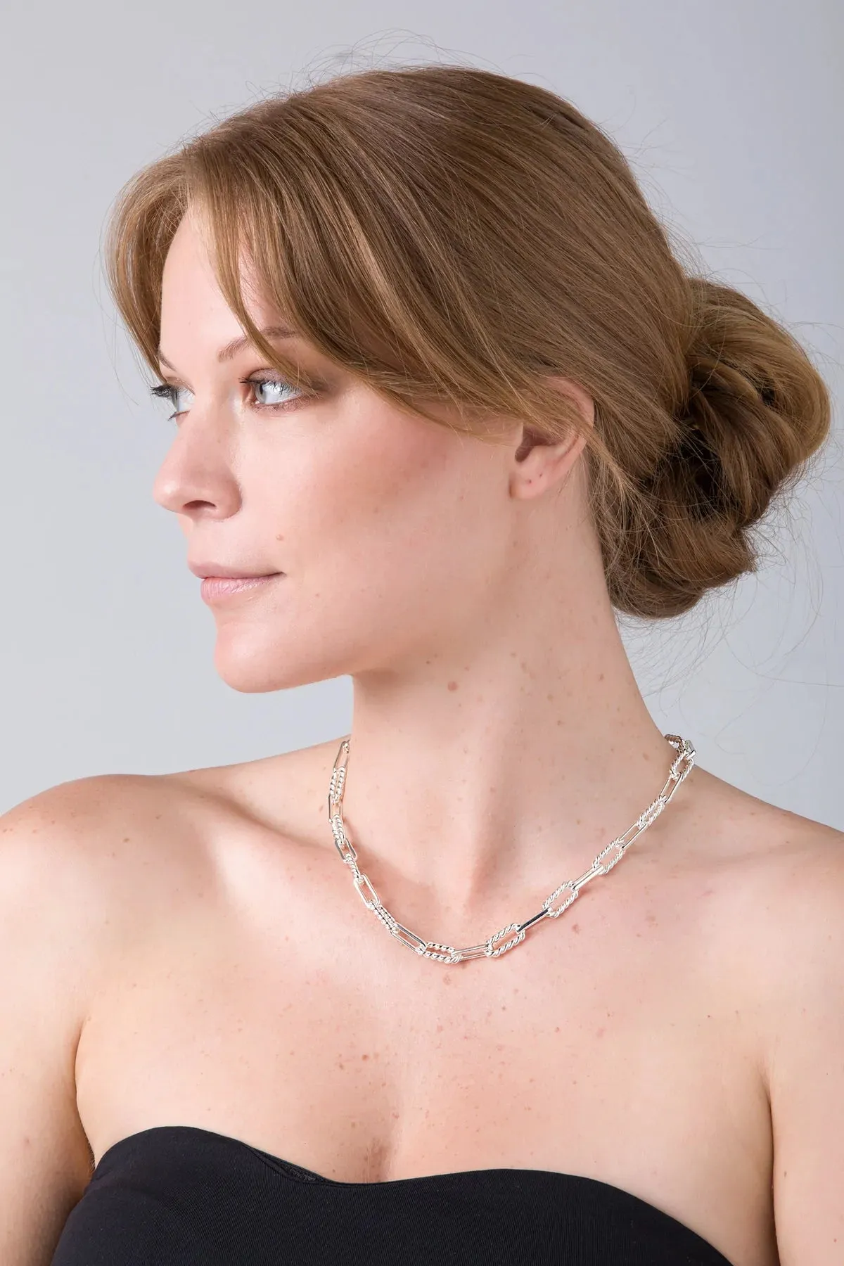 Varsity Silver Necklace