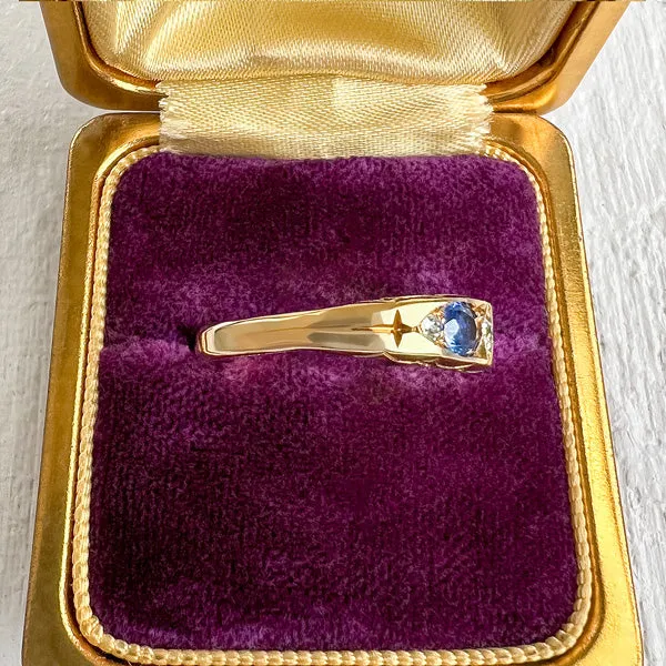 Victorian Diamond & Sapphire Ring