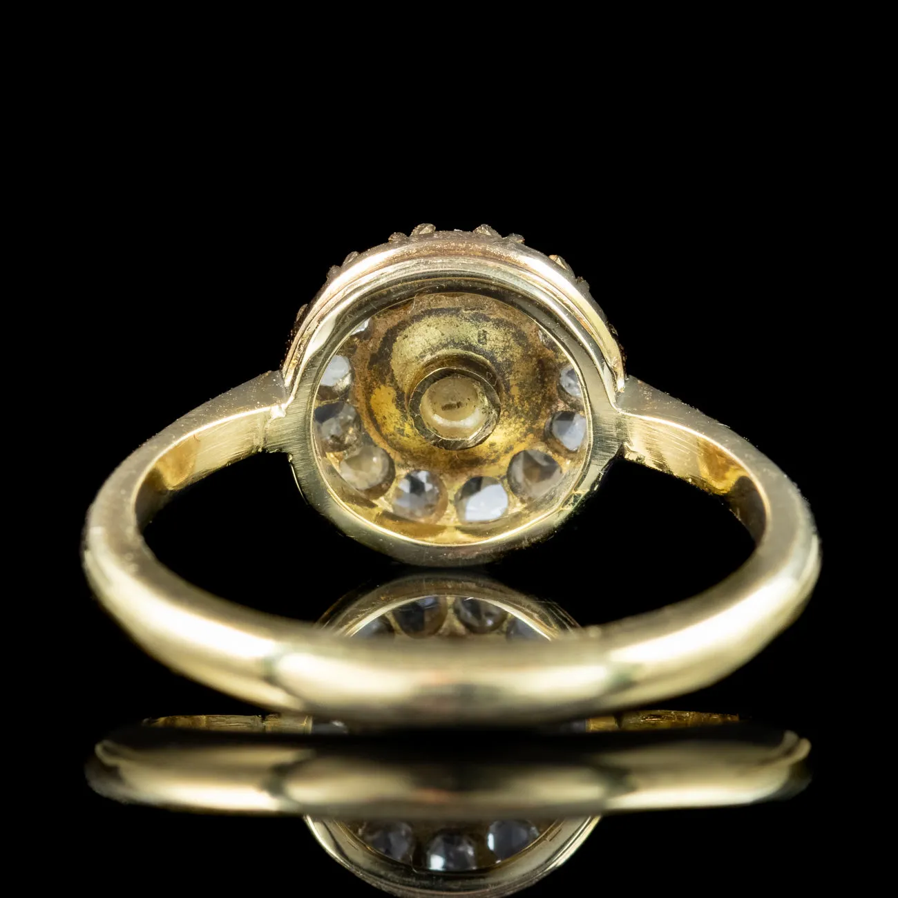 Victorian Style Pearl Diamond Cluster Ring