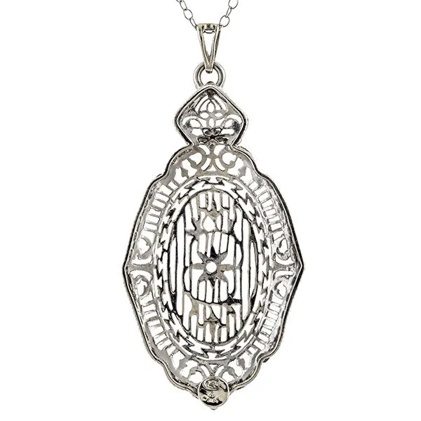 Vintage Filigree Pendant Necklace