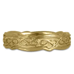 Weaving Heart Ring with Borders (14K)